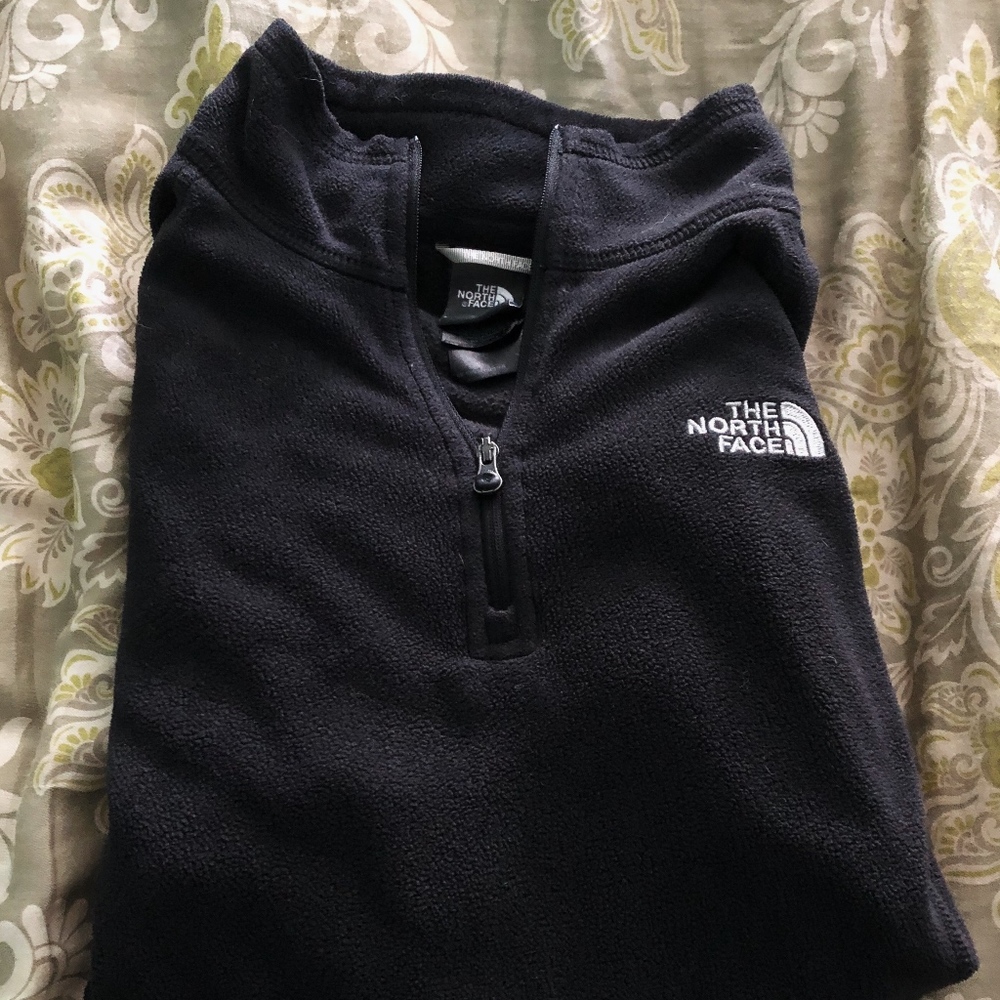 Black North Face Quarter Zip
